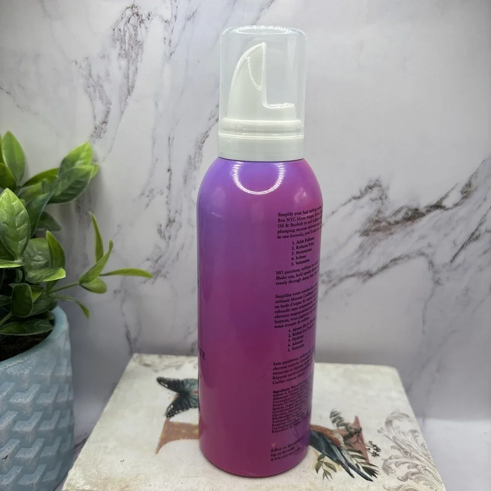 Eva NYC Mane Magic 10-in-1 Styling Mousse For All Hair‎ Types 5 oz New